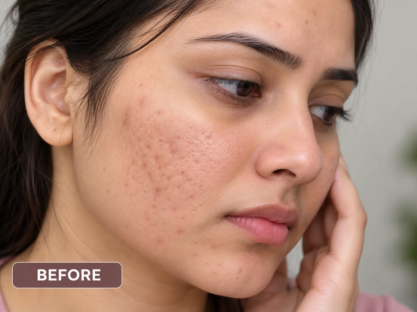 Acne scar treatment before and after result case 1