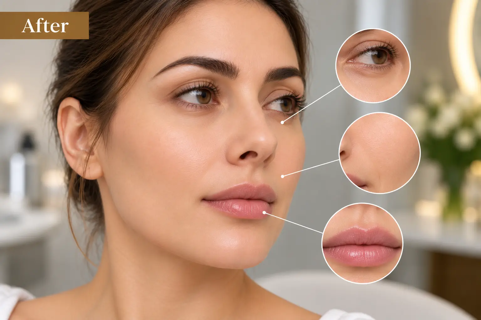 Dermal filler treatment before and after result case 2