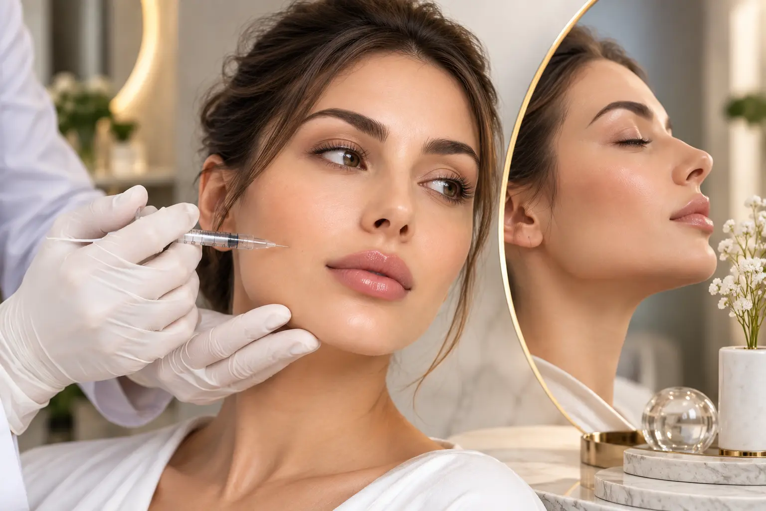 Dermal filler treatment for facial enhancement