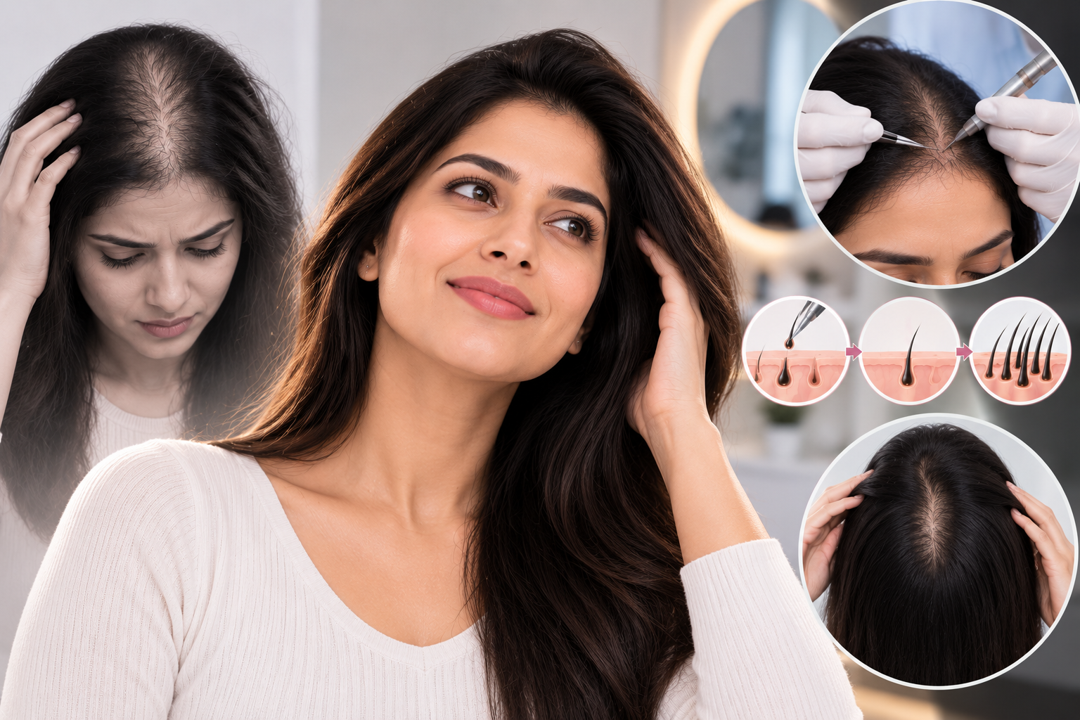 Female hair thinning and hair loss