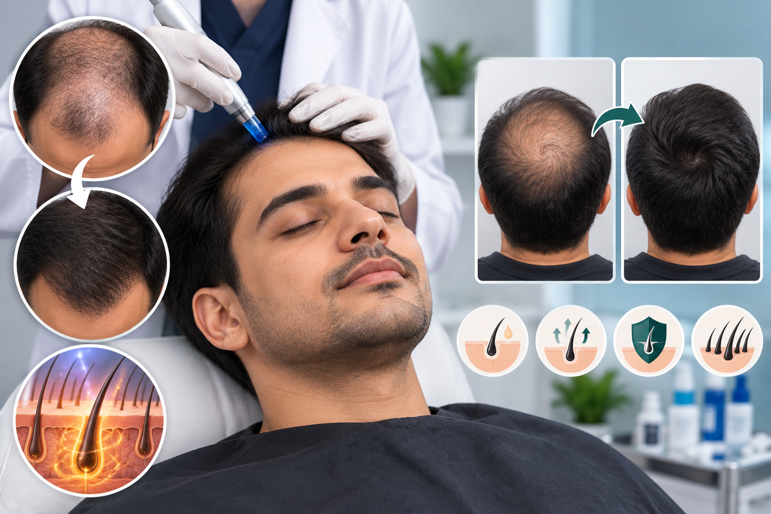 Hair loss treatment in Roorkee at Dr Hera's Skin and Hair Clinic