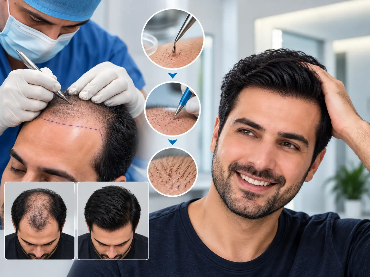 Hair transplant for men in Roorkee at Dr Hera's Skin and Hair Clinic