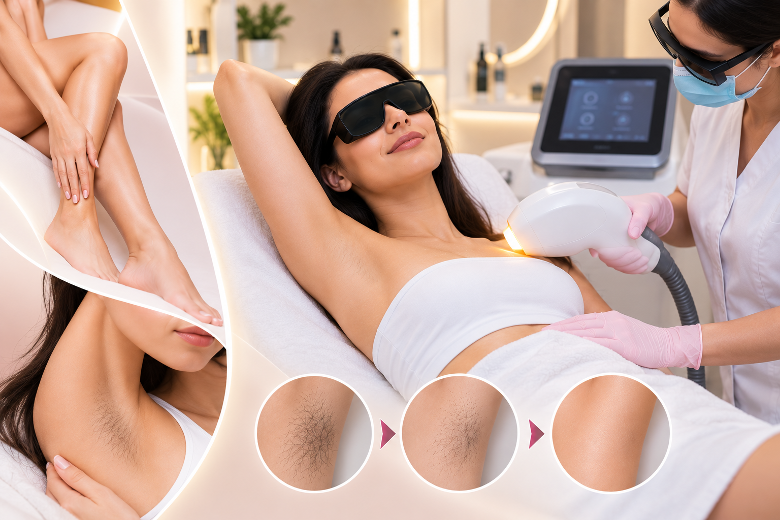 Laser hair removal treatment