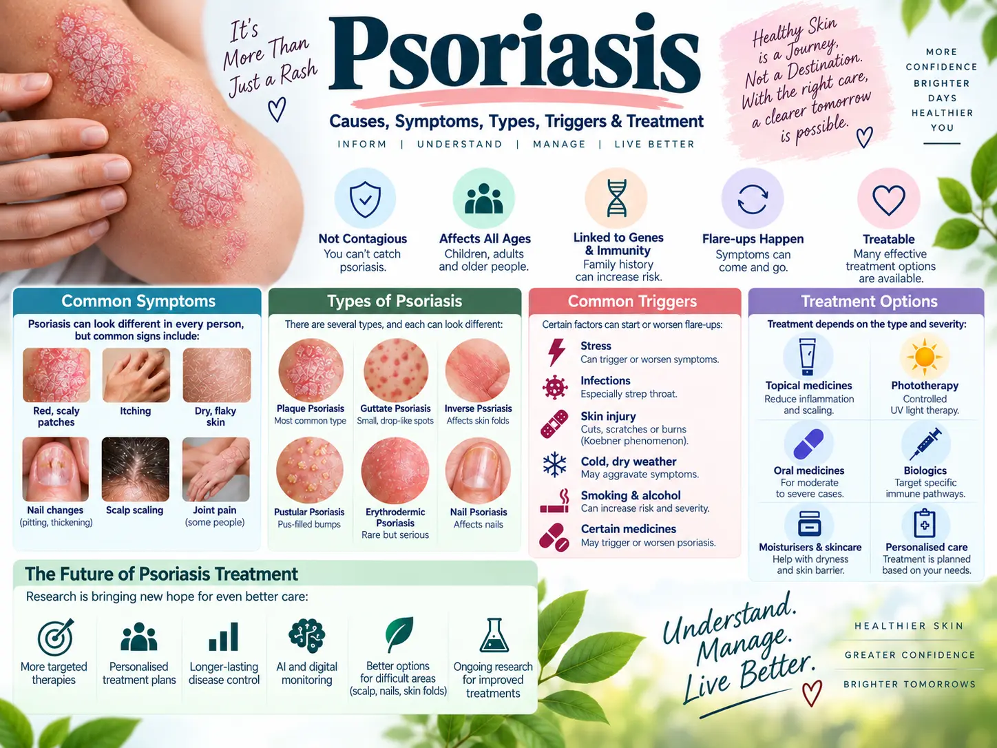 Psoriasis Causes Symptoms Types Triggers Treatment