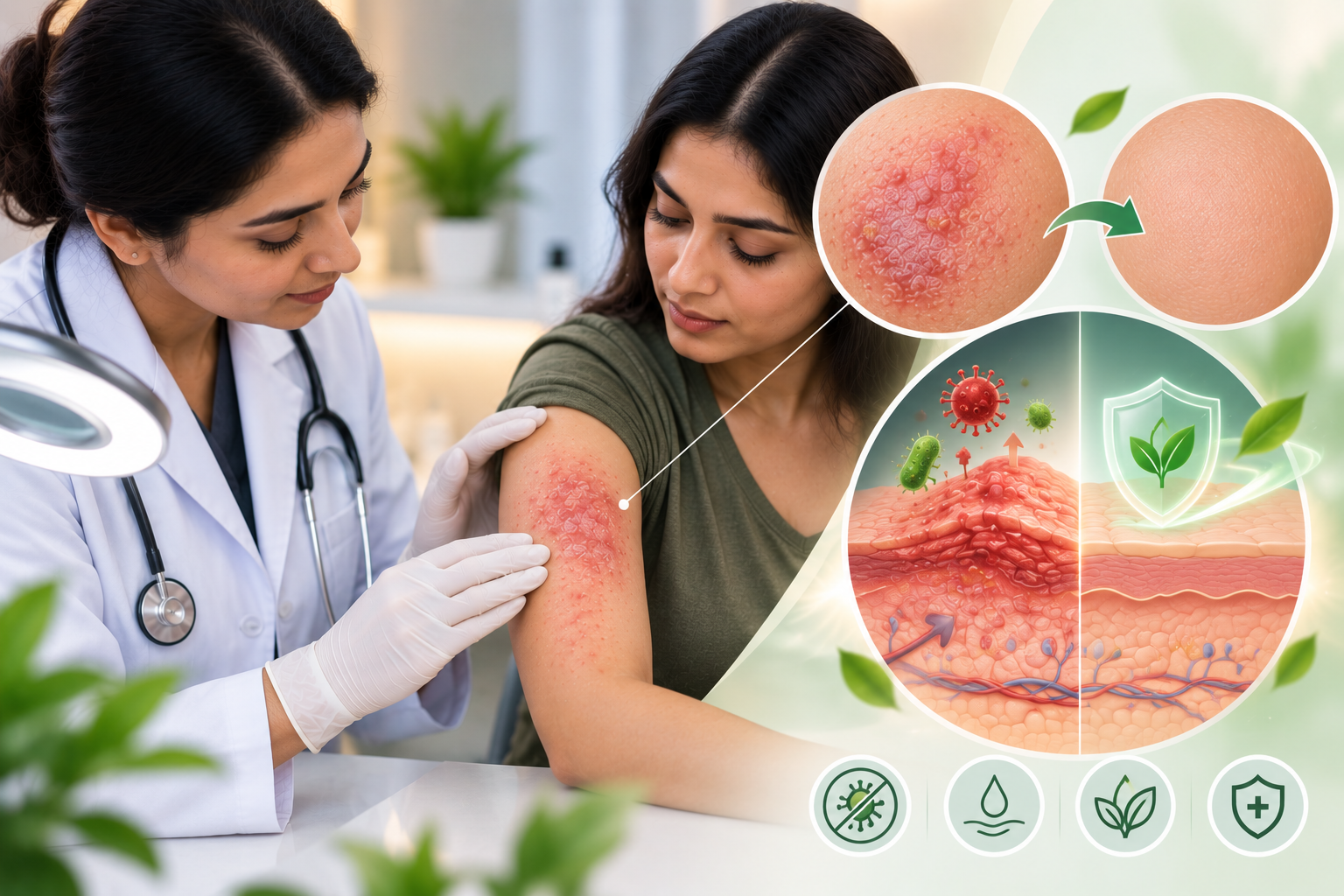 Common signs of skin infection