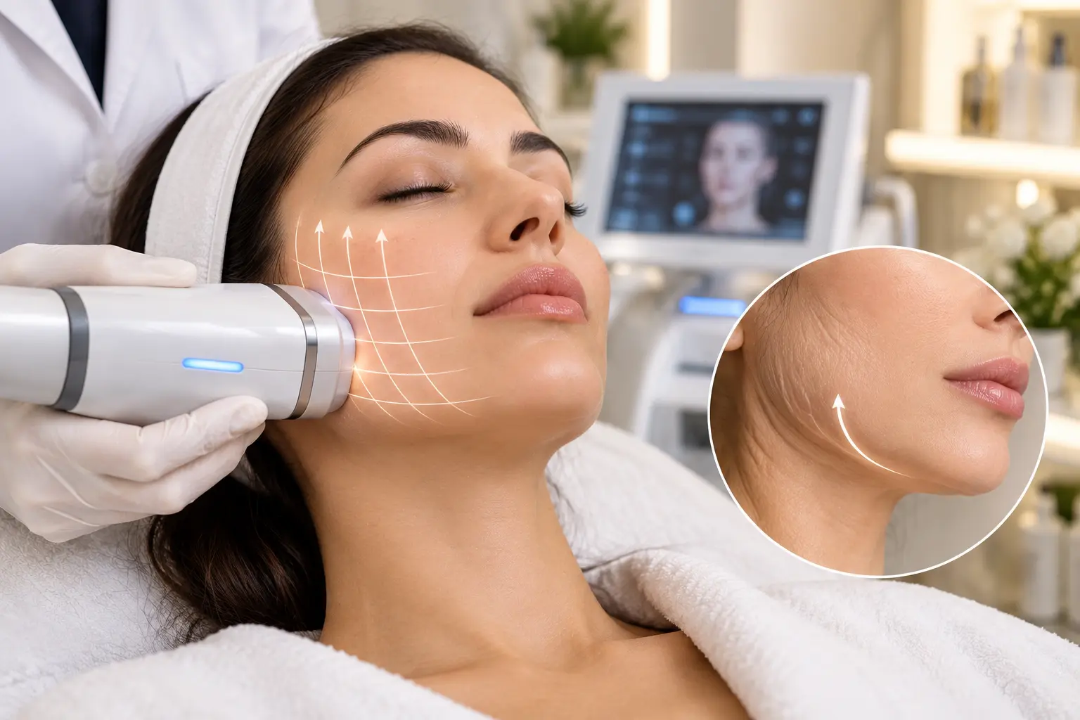 Skin tightening treatment for firmer looking skin