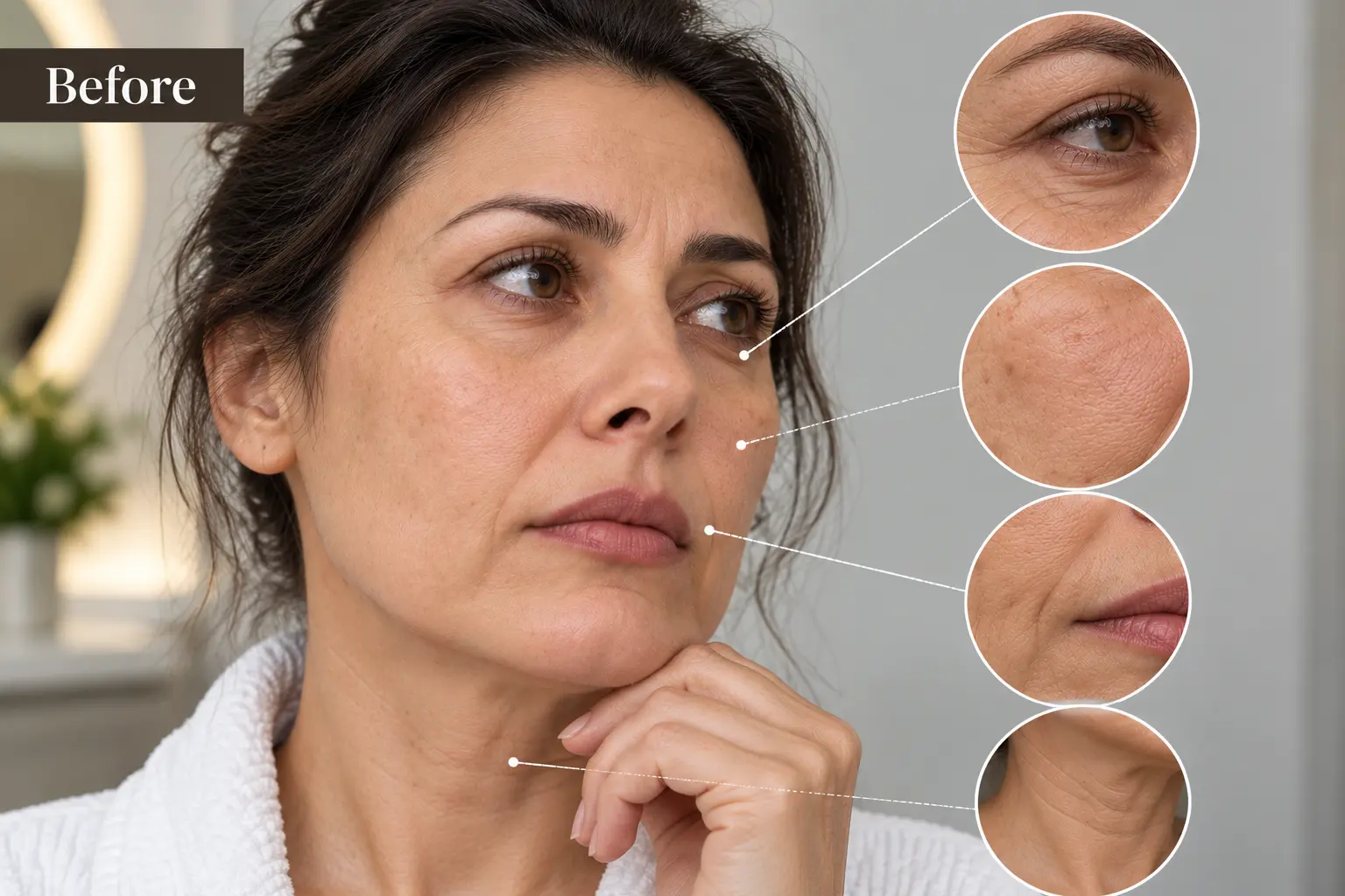 Skin tightening treatment before and after result case 1